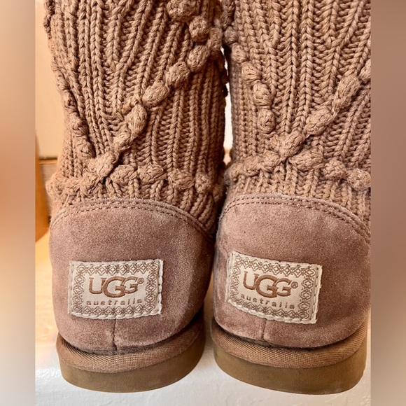 UGG ARGYLE KNIT SWEATER STYLE PULL ON BOOTS - Picture 11 of 14